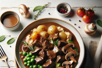 Savor Beef Tips with Rich, Creamy Mushroom Gravy Delight