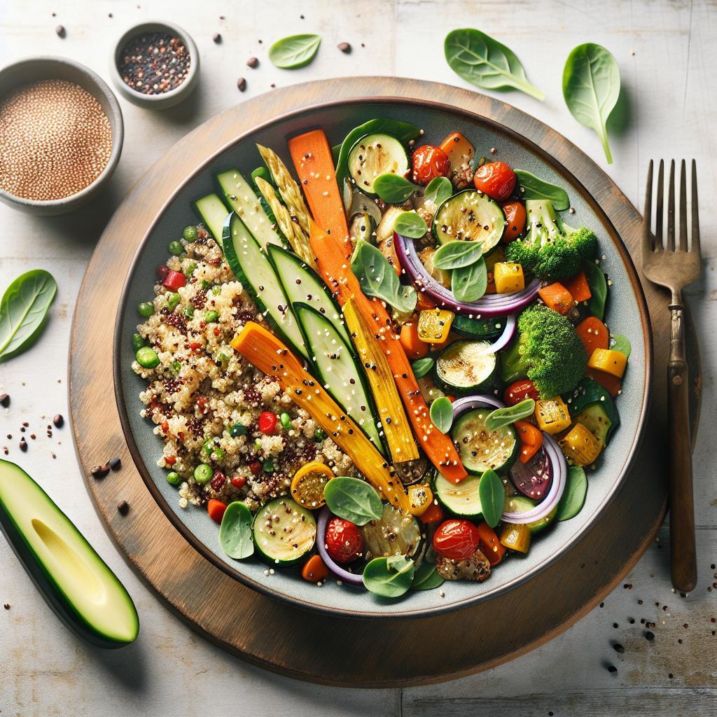 Roasted Vegetable Quinoa Salad: A Nutritious Flavor Boost