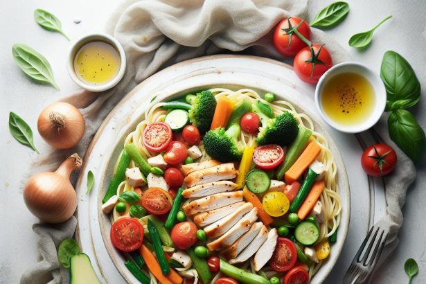 Wholesome Chicken and Vegetable Pasta: A Flavorful Feast