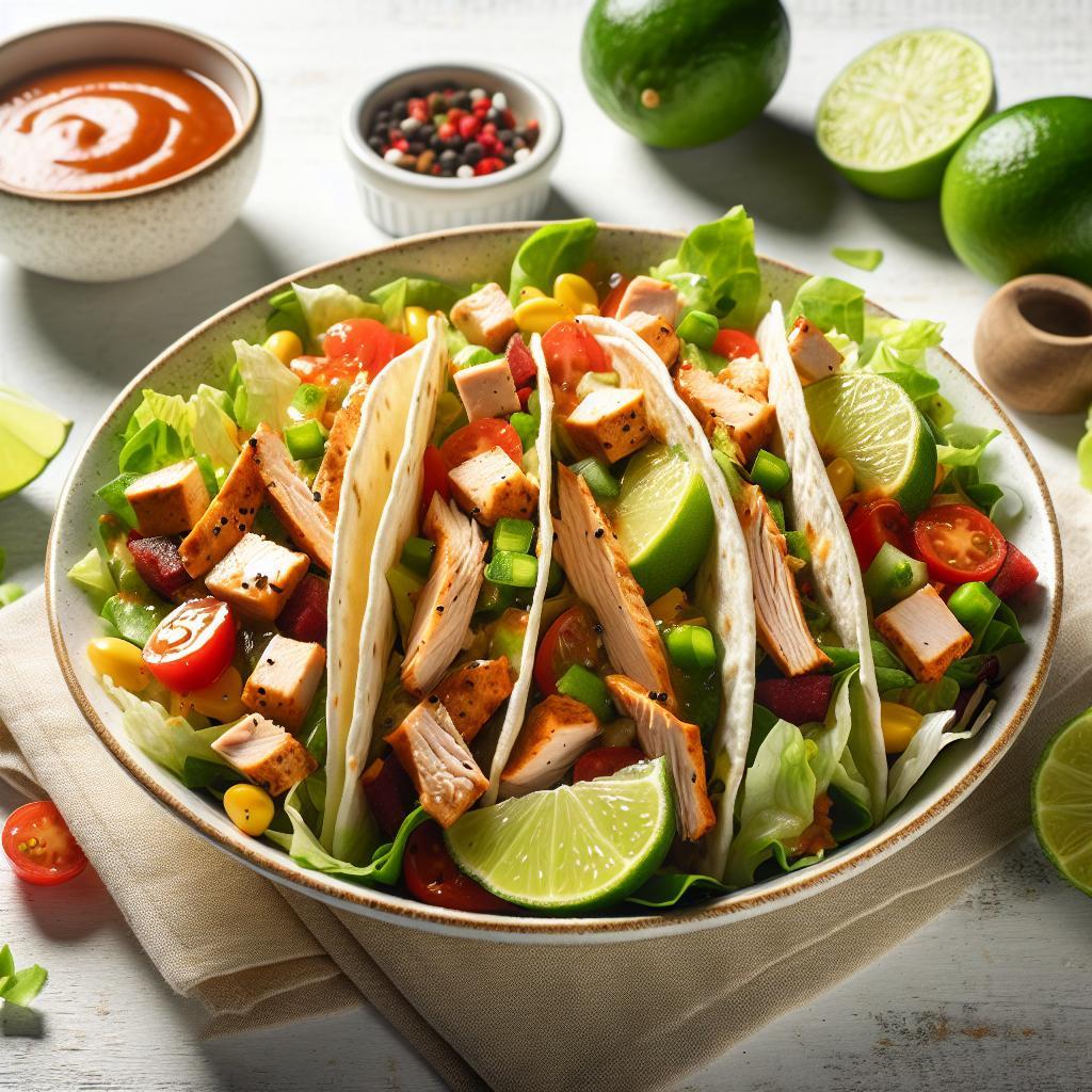 Zesty Turkey Taco Salad with Tangy Lime Dressing Delight