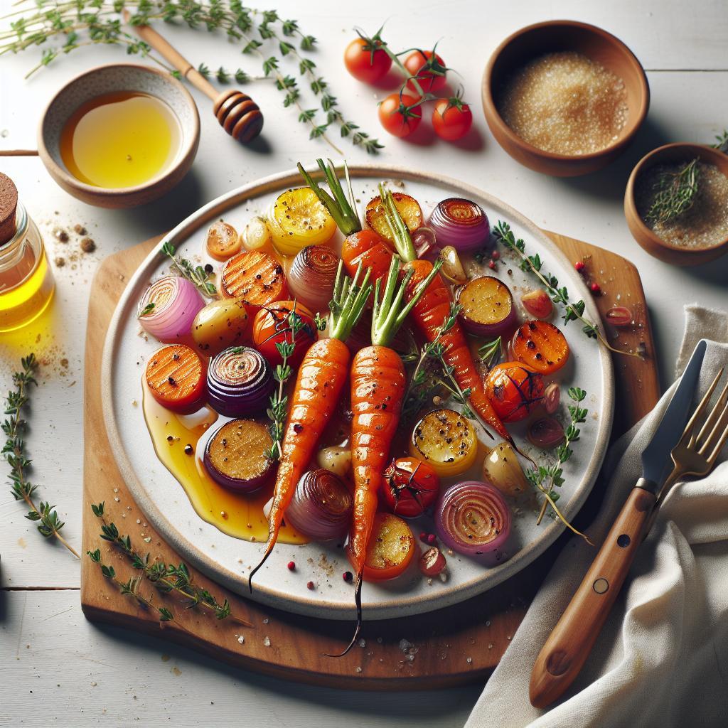 Sweet and Savory: Honey Roasted Carrots with Thyme Delight