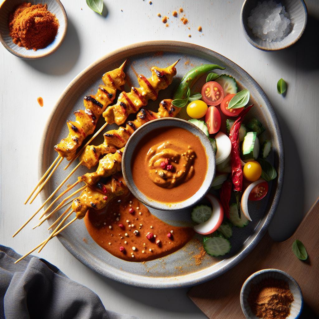 Savor Chicken Satay: A Fiery Twist with Spicy Peanut Sauce