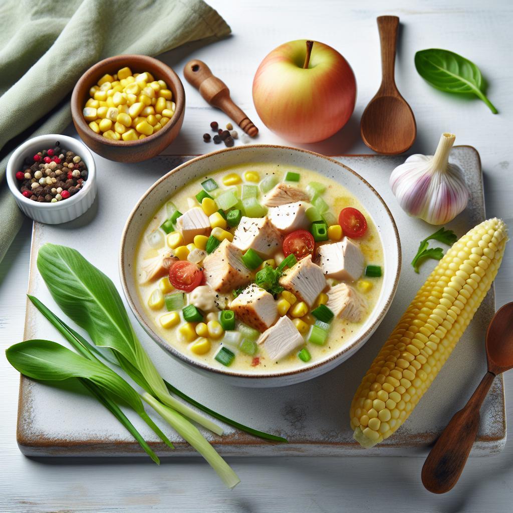 Creamy Chicken and Corn Chowder: A Hearty Homemade Classic