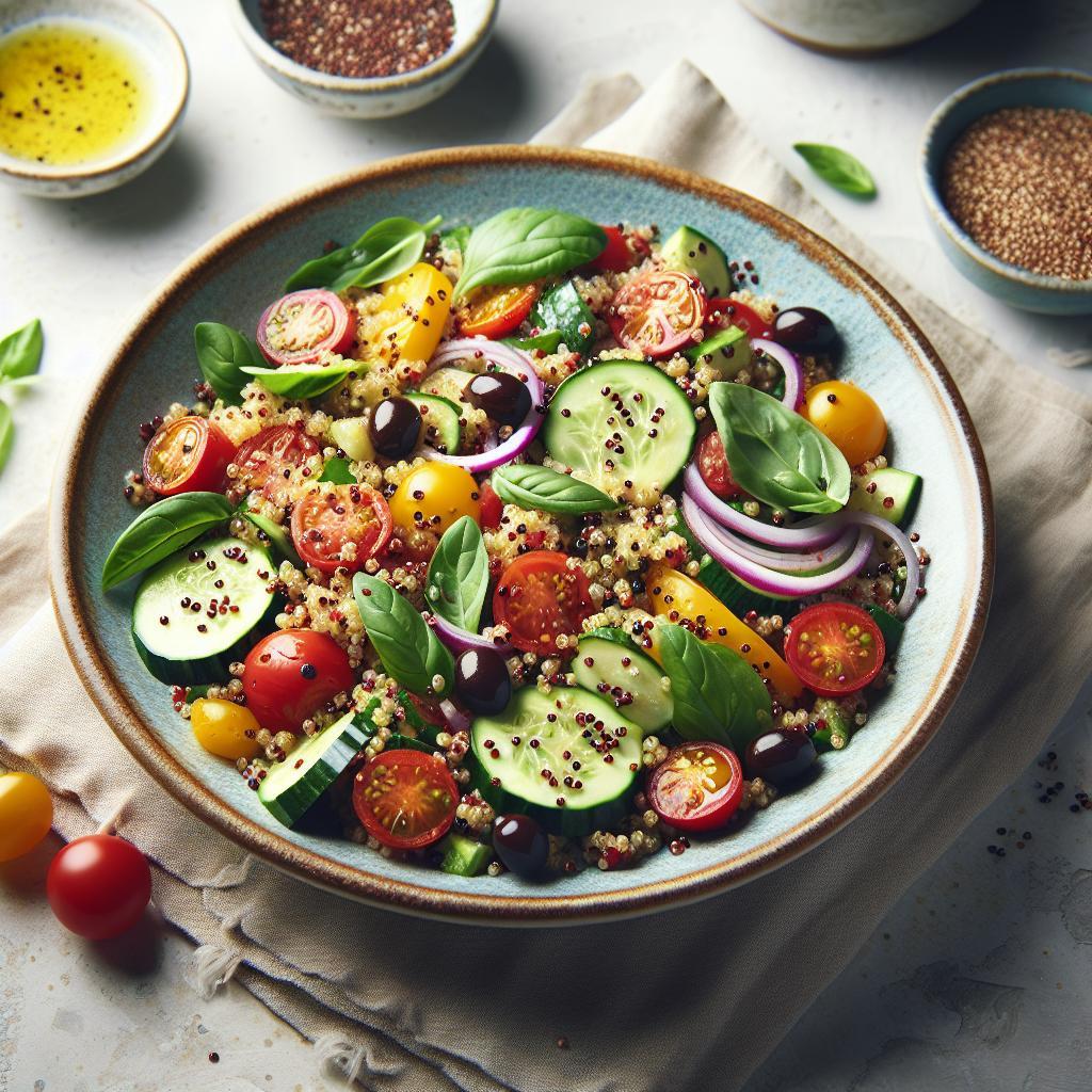 Bright Mediterranean Quinoa Salad: Fresh, Flavorful, Healthy