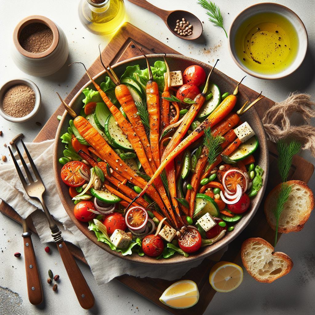 Bright Bites: The Magic of Roasted Carrot Salad Unveiled