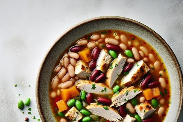Hearty Chicken and Bean Soup: A Nutritious Comfort Bowl