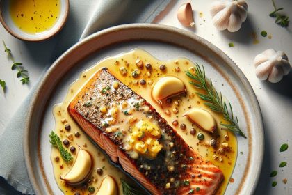 Velvety Garlic Butter Salmon: A Flavorful Seafood Delight