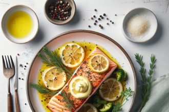 Luscious Baked Salmon with Zesty Lemon Butter Sauce Delight