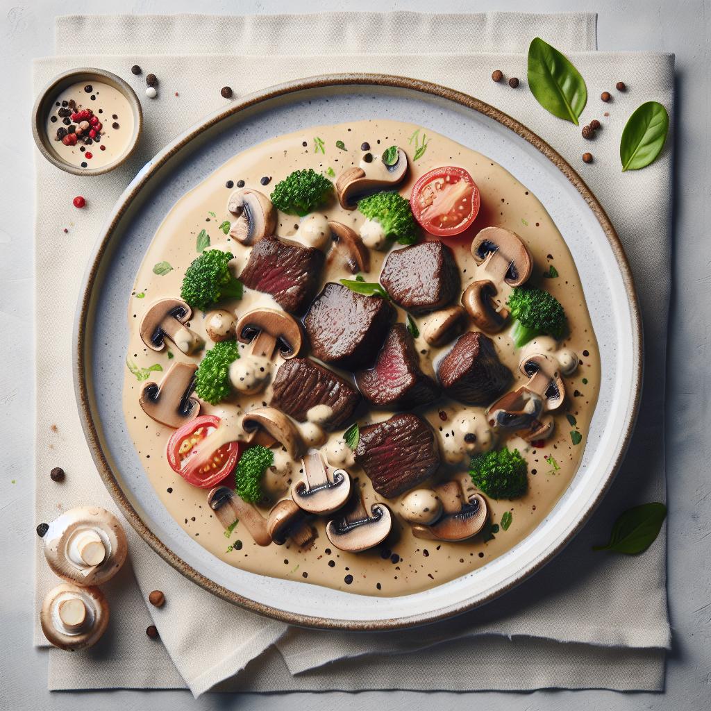 Savor Beef Tips with Rich, Creamy Mushroom Gravy Delight