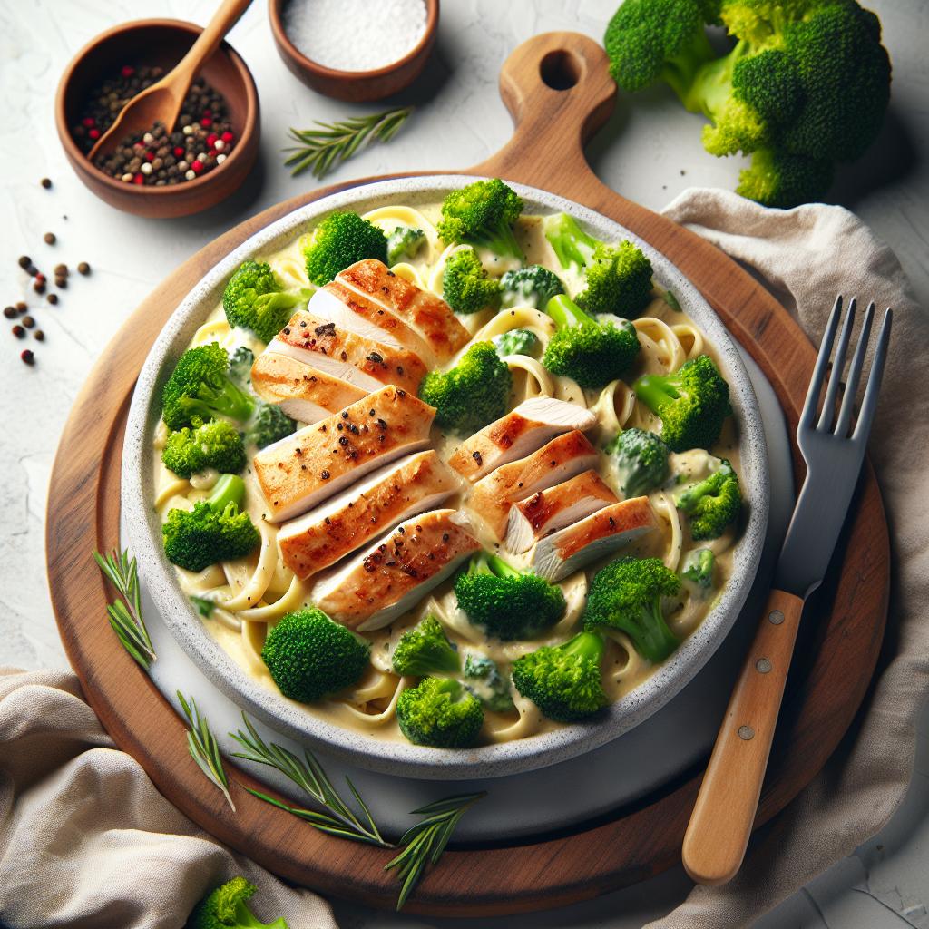 Creamy Chicken Alfredo with Broccoli: A Flavorful Feast