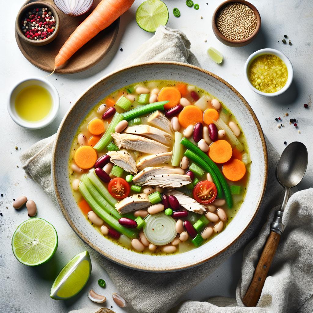 Hearty Chicken and Bean Soup: A Nutritious Comfort Bowl