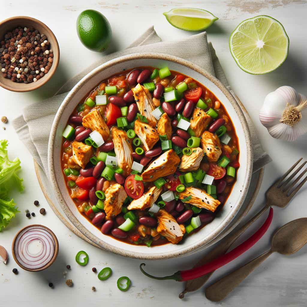 Hearty Chicken and Bean Chili: A Flavorful Comfort Dish