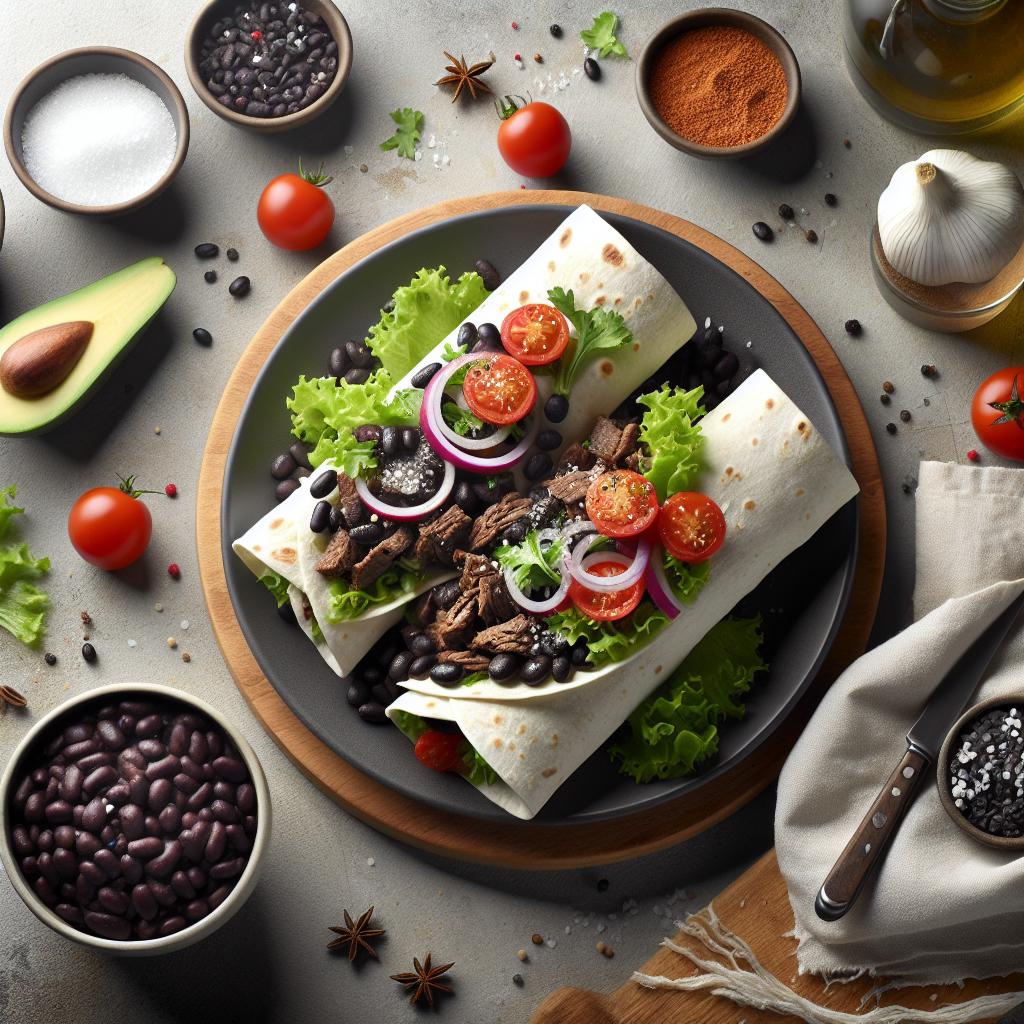 Savor the Flavor: Beef Burritos with Black Beans Delight