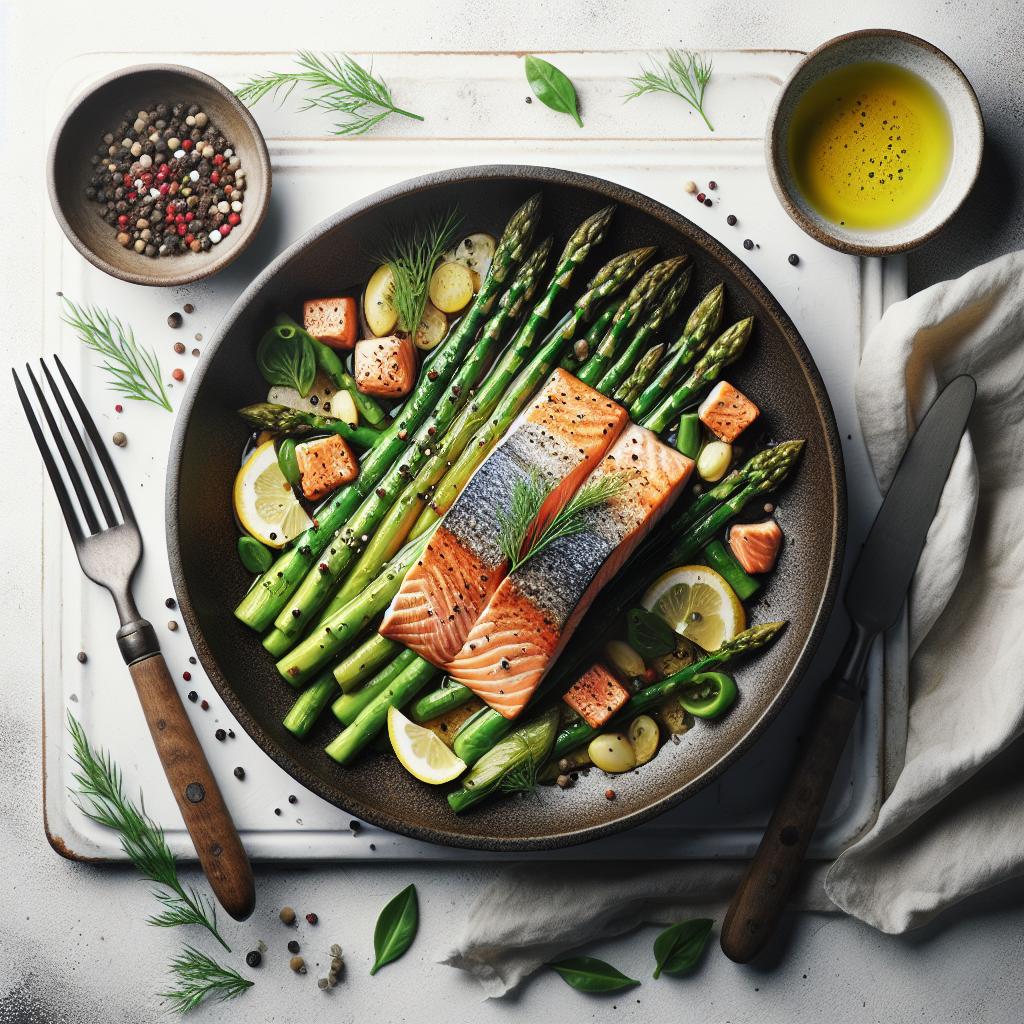 One-Pan Wonder: Delicious Sheet Pan Salmon and Asparagus