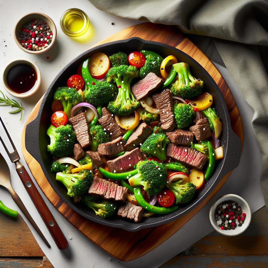 Sizzling Beef and Broccoli Skillet: A Flavorful One-Pan Feast