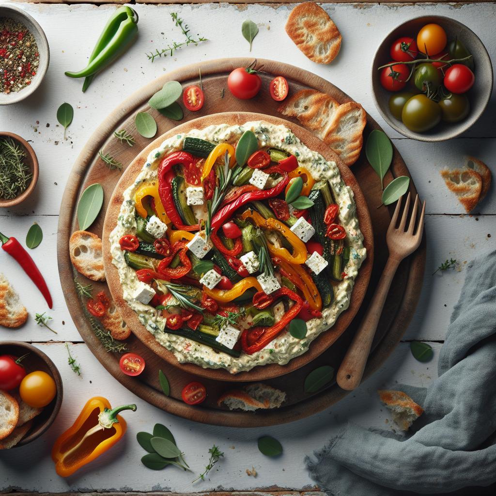 Smoky Roasted Pepper & Feta Dip: A Flavorful Delight