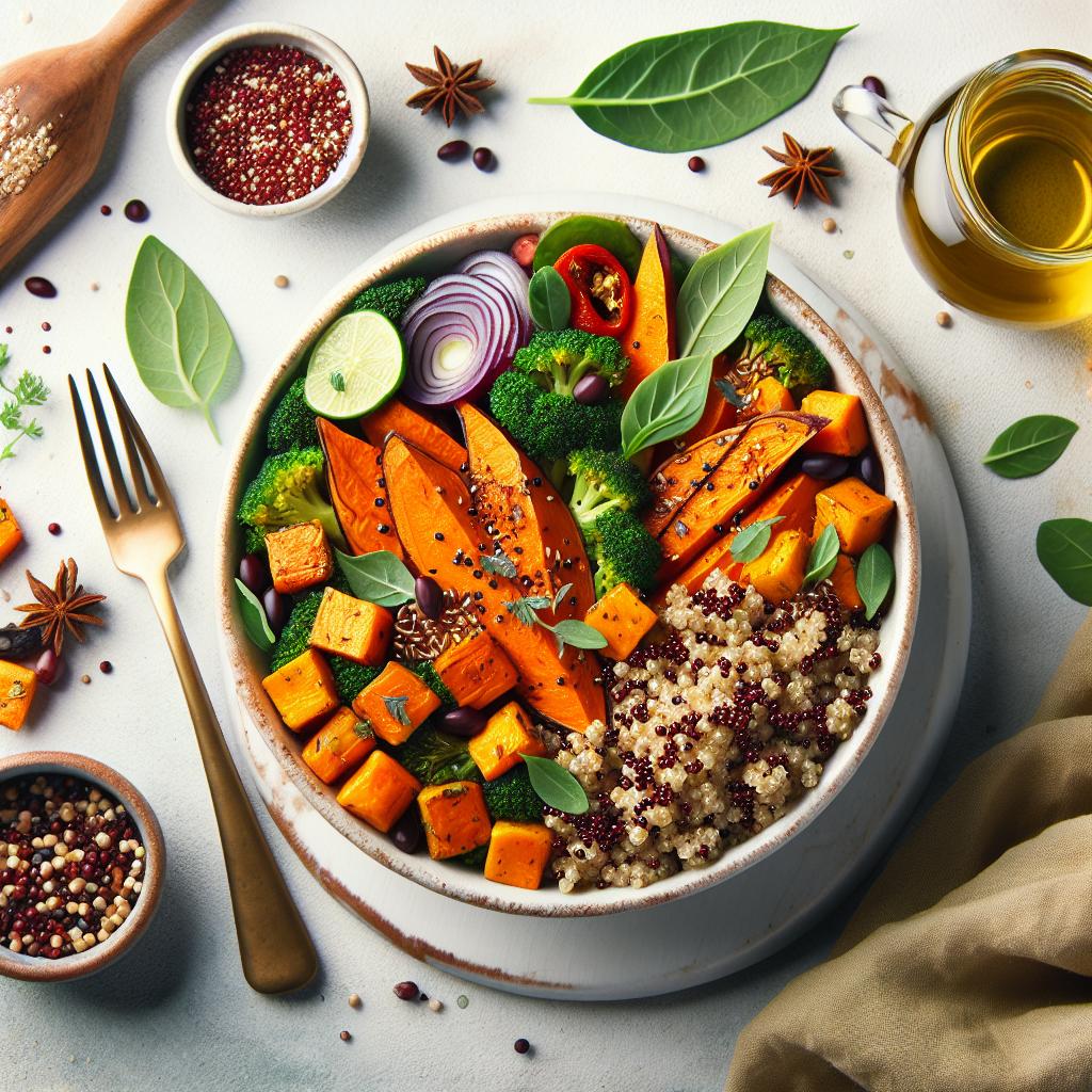 Energize Your Meal: Roasted Sweet Potato & Quinoa Boost