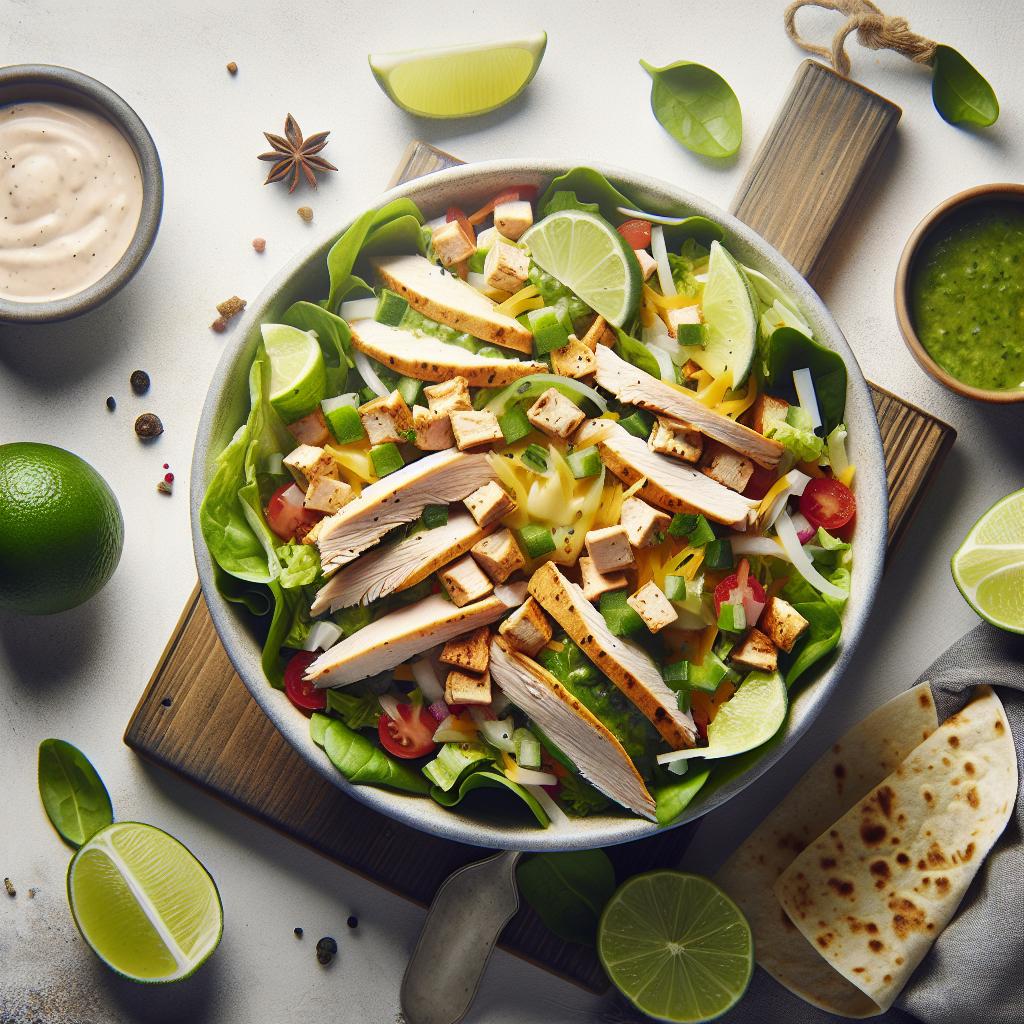 Zesty Turkey Taco Salad with Tangy Lime Dressing Delight
