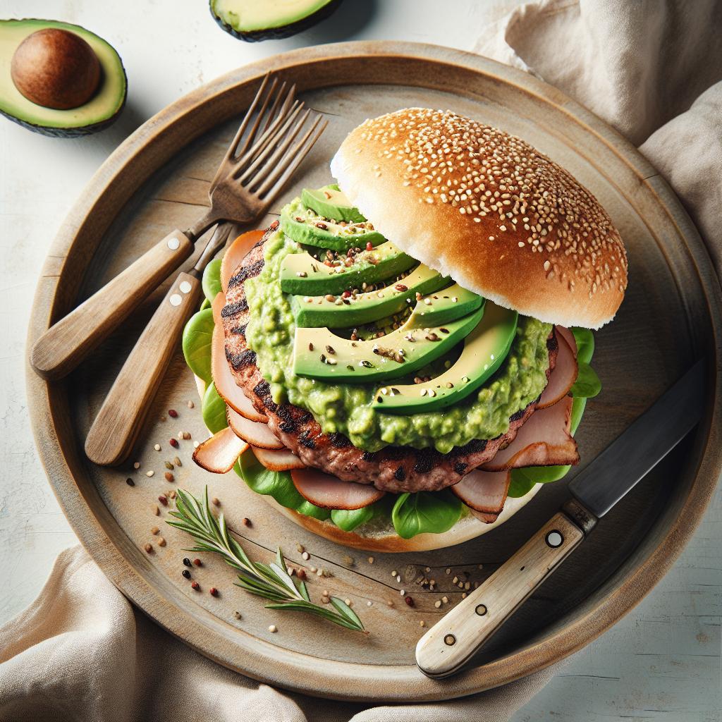 Turkey Burger with Creamy Avocado Mash: A Fresh Twist