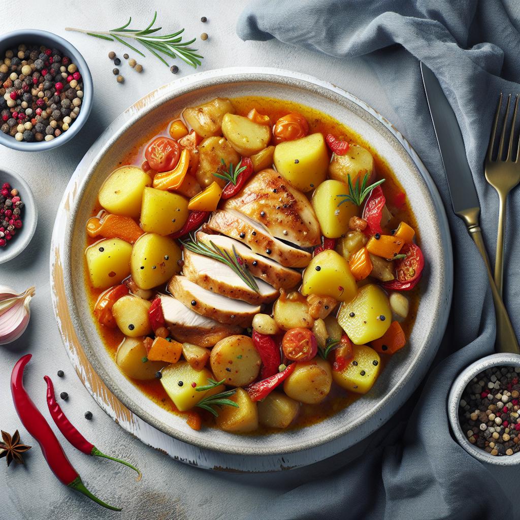 Hearty Chicken and Potato Stew: Comfort in Every Spoonful