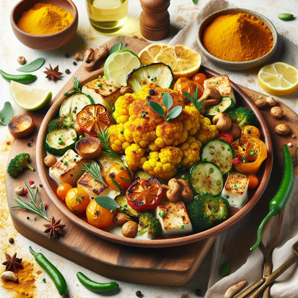 Golden Glow: Roasted Cauliflower with Turmeric Magic