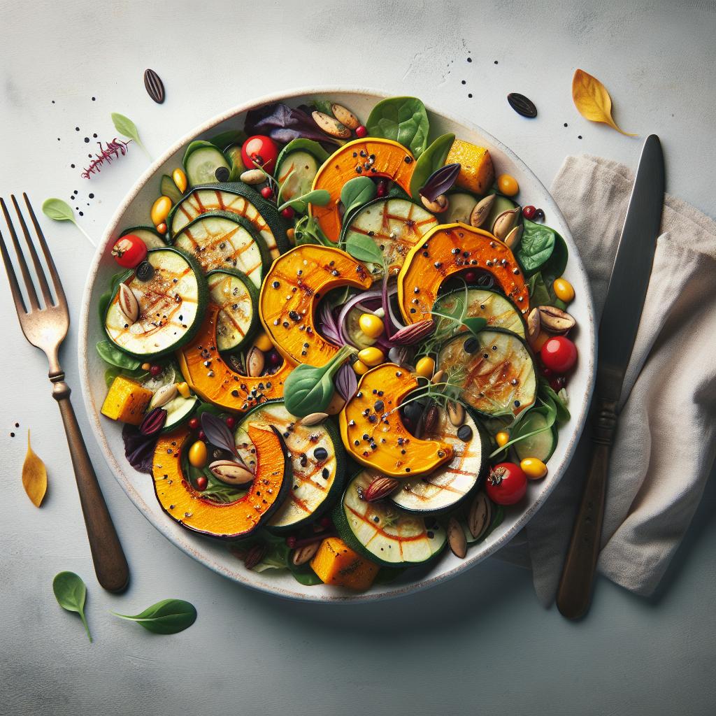 Harvest Delight: Vibrant Roasted Squash Salad Recipe