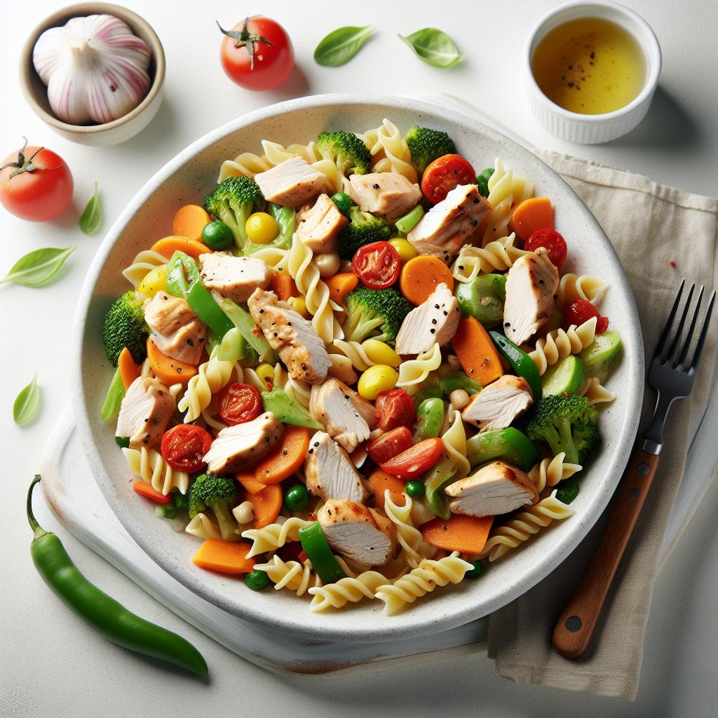 Wholesome Chicken and Vegetable Pasta: A Flavorful Delight