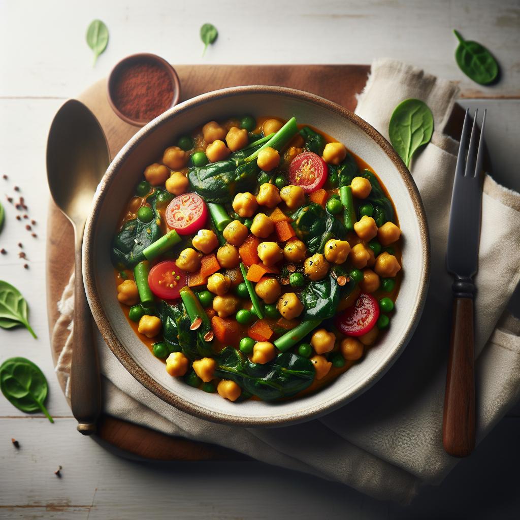 Wholesome Chickpea and Spinach Curry: A Flavorful Fusion
