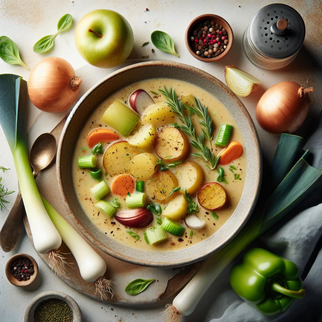 Roasted Potato and Leek Soup: Comfort in Every Spoonful