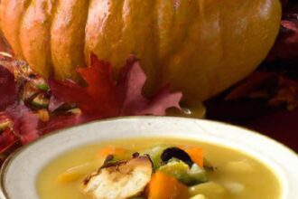 Savoring Tradition: The Warmth of Turkey and Squash Soup