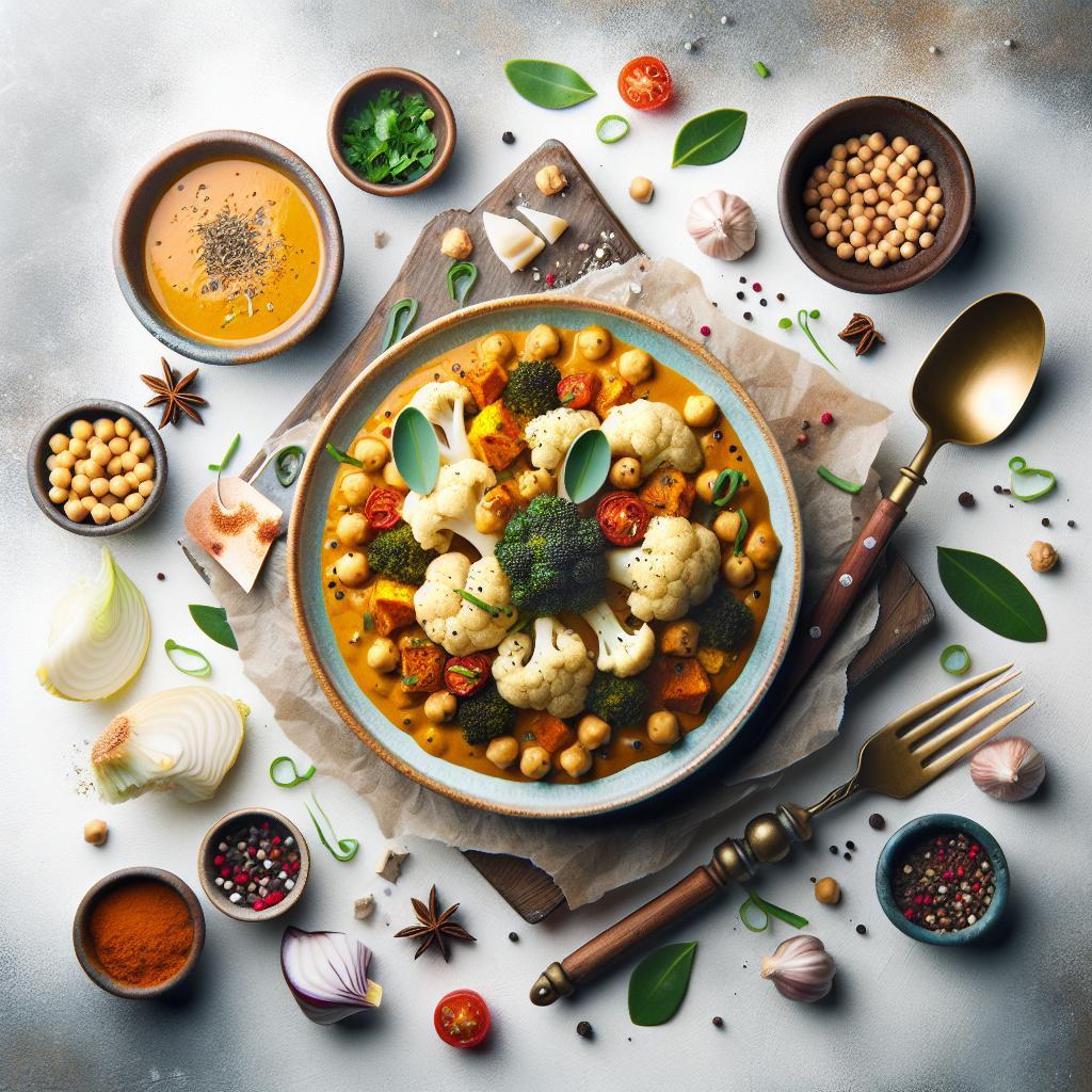 Savor the Flavor: Roasted Cauliflower & Chickpea Curry Delight