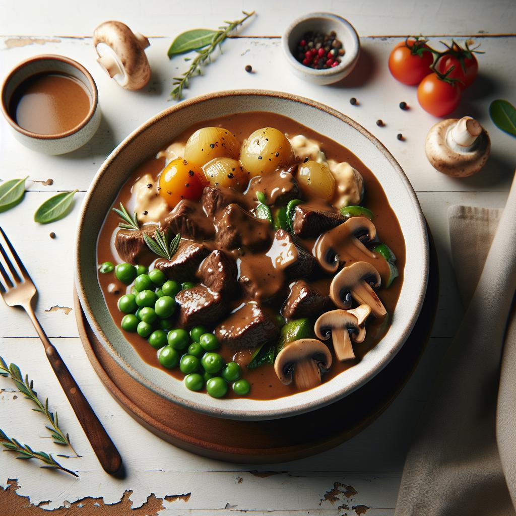Savor Beef Tips with Rich, Creamy Mushroom Gravy Delight