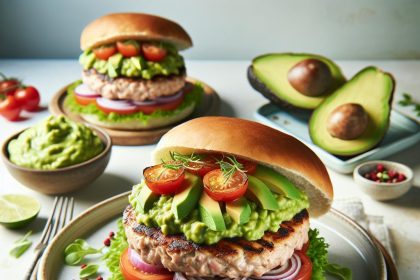 Turkey Burger with Creamy Avocado Mash: A Fresh Twist