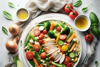 Wholesome Chicken and Vegetable Pasta: A Flavorful Feast