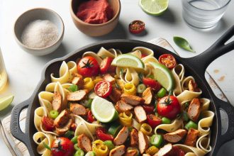 One-Pan Turkey Taco Pasta Skillet: Easy Flavor Fusion Meal