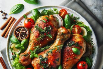 Herb-Infused Baked Chicken Drumsticks: A Flavorful Delight