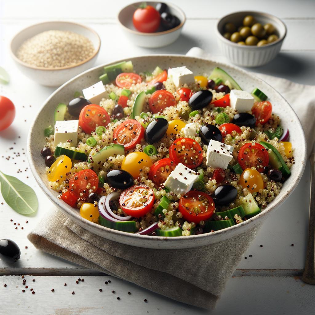 Bright Mediterranean Quinoa Salad: Fresh, Flavorful, Healthy